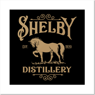 Shelby Distillery Sign Posters and Art